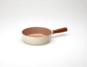 Juego de sartén Vissart Woove de 1 pieza con revestimiento antiadherente de cerámica, construcción de aluminio, mango de madera, apto para lavavajillas - Product Image 4