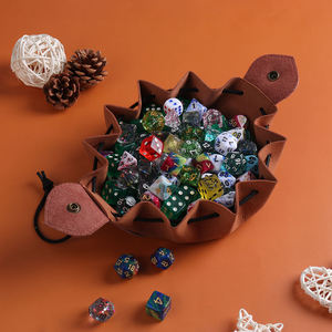 Bolsa de Almacenamiento de Dados de Cuero PU con Cordón, Portátil, para Juegos de Rol, Ideal para Regalos, Venta al Por Mayor - Product Image 5
