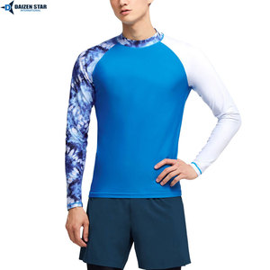 Chemise de compression à manches longues pour homme, protection UV, séchage rapide, surf, natation, gym, logo personnalisé OEM - Product Image 5