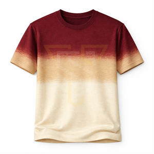 T-shirts décontractés pour hommes style hip-hop, col rond, manches courtes, coupe classique, respirants, 100 % coton, design uni, motif uni - Product Image 1