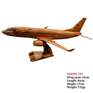 แบบจำลองเครื่องบินโบอิ้ง 737/747/757/777 ขนาด 1:32/48 ทำจากไม้ สำหรับตกแต่งโต๊ะ ผลิตในเวียดนาม - Product Image 4