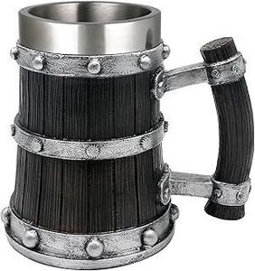 Mug à boire Viking en chêne rustique - Product Image 3