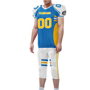 Maillot de football américain personnalisé pour homme, 100 % polyester, ensemble d'entraînement pour club adulte, logo d'équipe, coupe athlétique, vente en gros - Product Image 3