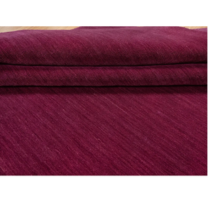 Alfombra de Lana Gabbeh Borgoña Hecha a Mano, Color Vino Sólido, Diseño Minimalista, Alfombra de Lujo Suave para Sala de Estar o Dormitorio - Product Image 6