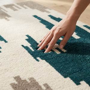 Tapis fait main tufté à la main en laine/soie multicolore, taille personnalisable disponible, toucher doux pour la prière, l'exercice et le salon - Product Image 4