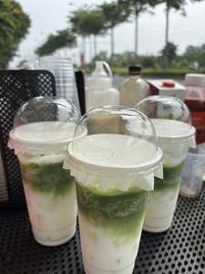 Gobelets en plastique PP classiques avec couvercle, design personnalisé, prix d'usine, 12oz, 14oz, 16oz, transparents, jetables, avec couvercle bombé - Product Image 5