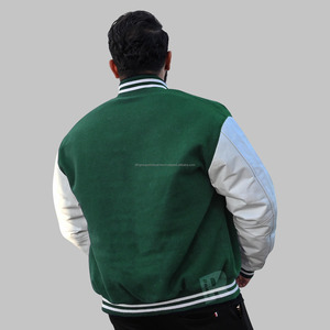 แจ็กเก็ตเลตเทอร์แมนเสื้อแขนยาวหนังแท้สำหรับผู้ชายเสื้อแจ็คเก็ตแบบเท่ๆมีสไตล์สำหรับฤดูหนาว - Product Image 4