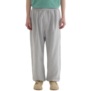 Nouveau pantalon de survêtement homme taille mi-haute en coton/polyester couleur unie, style ample avec 2 poches latérales, idéal pour le quotidien - Product Image 1