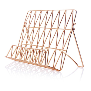 Soporte de Metal Dorado Rosa para Libros de Cocina, para la Encimera de la Cocina del Hogar, Soporte para Recetas, Soporte para Menús de Restaurantes y Hoteles - Product Image 1