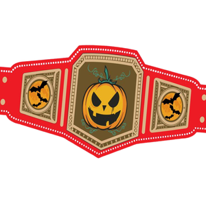 Cinturón de Campeón de Halloween con Diseño de Calabaza Roja, Cinturón de Lucha Libre Espeluznante, Diseño Personalizado, Edición Limitada - Product Image 5