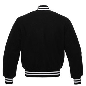 Stonefield Manufacturing Unisex Wool Varsity Jacket Waterproof & Reversible <b>Thick</b> <b>Winter</b> <b>Coat</b> with Stand Collar Zipper Closure - Product Image 2