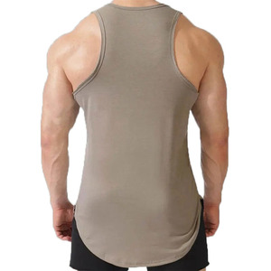 High Quality Custom Logo Black Signature <b>Men</b> <b>Crop</b> Tank <b>Tops</b> Cotton Wide Shoulder & Boxy fit Gym & Running Tank <b>Top</b> <b>For</b> <b>Men</b> - Product Image 3
