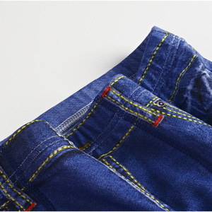Men's Denim Print <b>Boxer</b> Shorts Mid Waist Distressed Jeans Style Casual Summer Underwear Breathable <b>Polyester</b> Cotton Trunks - Product Image 5