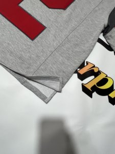 fully custom applique embroidery applique t-shirts cotton French terry Baseball T-shirt name Number <b>Panel</b> Breathable Jersey - Product Image 5