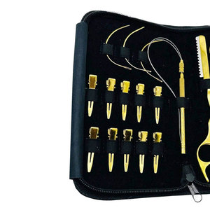Kit de Herramientas Profesional para Extensiones de Cabello, para Aplicación de Micro Anillos, Micro Eslabones y Queratina, Alicates de Acero Inoxidable para Extensiones de Cabello - Product Image 4