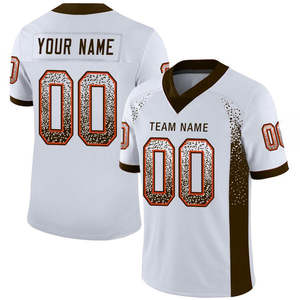 Maillot de football américain personnalisé pour adulte, coupe régulière, unisexe, col en V, sans manches, 100 % maille, impression par sublimation, nom et numéro de l'équipe, vert - Product Image 3
