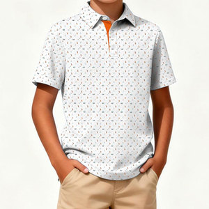 Chemises de golf décontractées pour hommes, matière douce, style ajusté, chemises de golf pour hommes durables et faciles d'entretien - Product Image 1