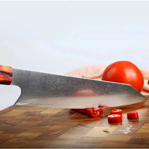 Cuchillo de Cocina de Acero de 8 Pulgadas con Mango de Madera, Nuevo Diseño - Product Image 4