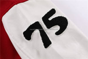 เสื้อแจ็คเก็ตบอมเบอร์ผู้ชายแบบมีปกตั้ง ปักลายเชนิลล์ตามสั่ง สำหรับฤดูหนาว พร้อมโลโก้ด้านหน้า - Product Image 3