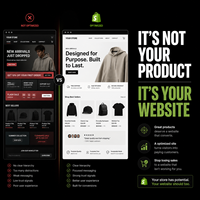 Yüksek Dönüştürme Oranlı Düzeni ve SEO Hazırlık Özelliklerine Sahip Online Markalar için Shopify Modern Mağaza Web Sitesi Tasarımı