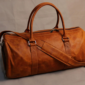 Personalized 100% Genuine <b>Leather</b> Brown Color Luxury Weekender <b>Duffle</b> <b>Bag</b> Full Grain Waterproof Portable Travel Unisex - Product Image 6