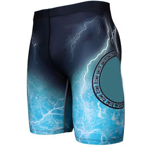 Pantalones Cortos Deportivos de Verano para Hombre, de Algodón, Diseño Simple, Color Negro, para Fisicoculturismo y Gimnasio - Product Image 5