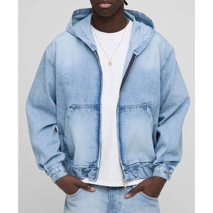 แจ็คเก็ตยีนส์ผู้ชาย แฟชั่นคลาสสิก รับทำโลโก้ตามสั่ง ขายส่ง OEM - Product Image 1