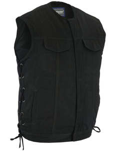 Gilet de moto en jean pour homme Tork - Product Image 1