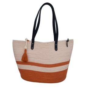 Bolsa de Mano de Algodón Orgánico de Doble Color, Tendencia 2026, Calidad Premium, Ecológica, Estilo Bohemio, Reutilizable, para Playa, Viajes y Compras - Product Image 4