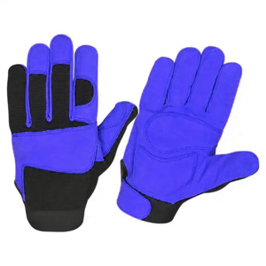 Gants de travail en cuir de vachette véritable, rembourrés et renforcés en EVA, gants de sécurité industriels anti-coupure - Product Image 6