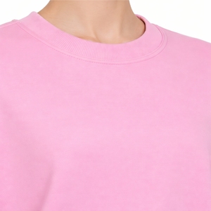 Sudadera de Felpa de Algodón para Mujer, Color Rosa, Talla Grande, Informal, de Manga Larga, con Logotipo Frontal, Tejido Cómodo - Product Image 4