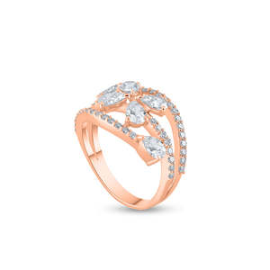 Bague en or Purecarat avec diamant poire radiant, taille 6, bijoux élégants et luxueux - Product Image 2