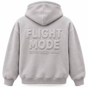 Flight Mode South <b>Beach</b> Miami Embossed Hooded Fleece Sweatshirt Unisex Oversized Casual Winter Wear 100% Cotton Vintage - Product Image 2