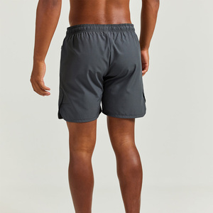 Pantalones Cortos Deportivos Casuales para Hombre, Color Verde Sólido, Cintura Media Elástica, Resistentes al Agua, con Bolsillos, Tela No Tejida - Product Image 4