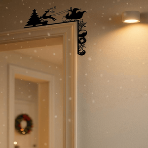 CIFbuy Rustic Farmhouse Christmas <b>Wall</b> Hanging Vintage Iron Sleigh TikTok Trending <b>Wall</b> <b>Decor</b> with for Temu Pick up Service - Product Image 2