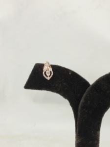 IGI Certified 14 Karat Elegant Gold <b>Diamond</b> <b>Earrings</b> High Quality Jewelry - Product Image 3