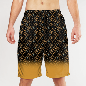 Shorts de Baño para Hombre, Camuflaje Rojo y Negro, Secado Rápido, con Cordón Ajustable, Casuales, Cortos - Product Image 3