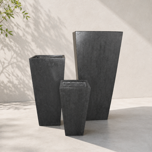Jardinière carrée moderne en fibre de verre, prête à être expédiée, pot de plante décoratif haut pour jardin intérieur/extérieur, couleur personnalisée - Product Image 5