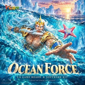 Kit de jeu d'arcade VGAME Ocean Force 5.6, carte I/O de troisième génération, logiciel, 21 types de poissons, 10 armes spéciales pour l'amusement - Product Image 1
