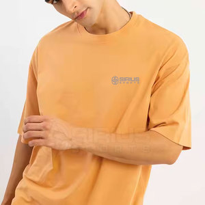 เสื้อยืดโอเวอร์ไซส์ผ้าฝ้าย 100% รุ่นใหม่ พิมพ์โลโก้ตามสั่ง เป็นมิตรกับสิ่งแวดล้อม แห้งเร็ว สไตล์สตรีทแวร์ สำหรับผู้ชาย สีพื้น ทนทาน - Product Image 3