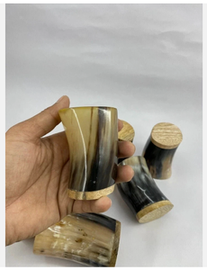 Vaso de Cuerno de Búfalo Hecho a Mano, Natural, Pulido, con Patrón Rústico, Estilo Vintage, para Fiestas y Decoración de Mesa - Product Image 2