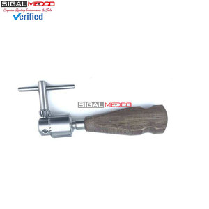 Premium Orthopedic Manual <b>Hand</b> <b>Drill</b> with Ergonomic Wood Handle Stainless Steel Cannulated Surgical Instrument Multifunctional - Product Image 5