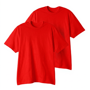 T-shirt décontracté pour homme, blanc, 100 % coton, sportif, respirant, écologique, à manches courtes, col rond, coupe classique, couleur unie, jersey - Product Image 4