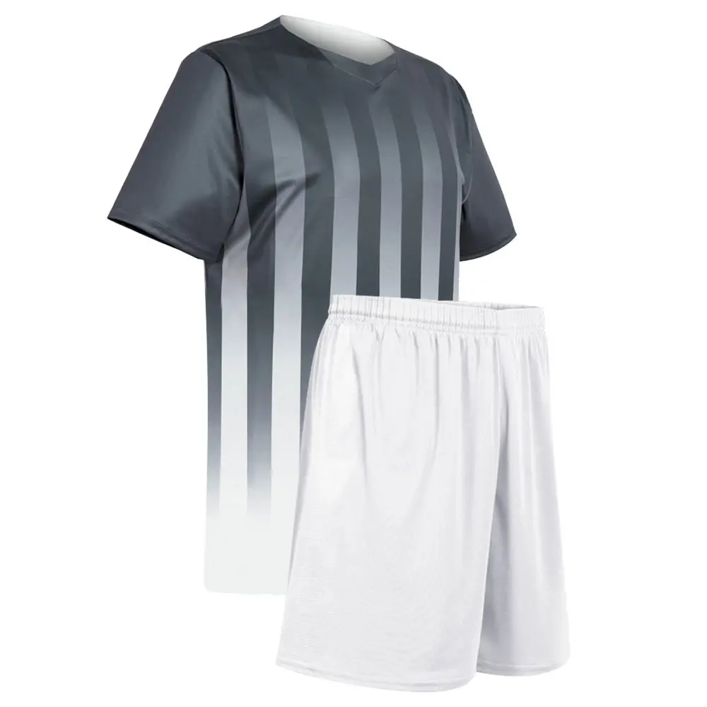 Exportar qualidade Popular design venda quente futebol uniforme Leve qualquer tamanho atacado Plus tamanho futebol uniforme