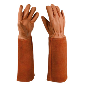Anti-Static TIG Welding Safety Gloves CE Certified Cowhide Grain & Split Leather <b>Fire</b>-Resistant Safety Cuff Hand Gloves - Product Image 2