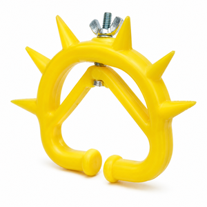 Anillo Nasal de Plástico Amarillo Mediano Ajustable para Destete de Terneros, Anillo Nasal Antisucción para Vacas, Espina Nasal para Ganado, Equipo para Granjas - Product Image 2