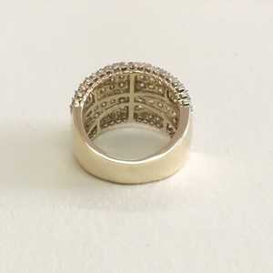 Bague de fiançailles et de mariage large en diamant naturel de 2,64 carats pour femme, en argent sterling 925, bijoux fins faits à la main, vente en gros - Product Image 4