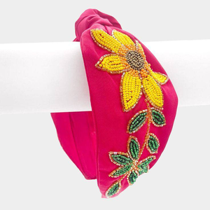 Diademas Únicas de Mardi Gras, Accesorios para el Cabello, Diademas con Cuentas, Diademas Anudadas, Diademas para Niñas, Diademas con Cuentas de Paja - Product Image 3