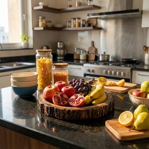 Bandeja de Servir de Madera con Asas, Diseño Unicornio, Elegante, para Desayuno, Café, Té, Bocadillos, Postres, Comida, Hogar y Comedor - Product Image 1