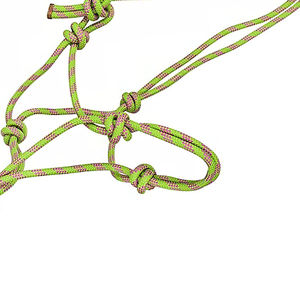 Cuerda de Algodón Suave para Caballos, Diseño Trenzado Resistente con Gancho de Seguridad para Manejo de Caballos, Trabajo en Establos y Entrenamiento al Aire Libre - Product Image 2